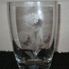 Smalandshyttan Sweden Sun Flower Etched Crystal Vase   CENTERPIECE