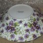 FORMALITIES by BAUM BROS Purple Pansy Chintz Gold Soup Bowls