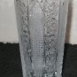 Art Deco 6 1/4" Crystal Glass Vase Germany Saw tooth top vertical Etchings