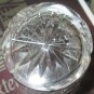 Art Deco 6 1/4" Crystal Glass Vase Germany Saw tooth top vertical Etchings