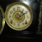 Antique E. Ingraham Oak Clock Bristol Connecticut Chimes 2 COLUMNS 8 Day