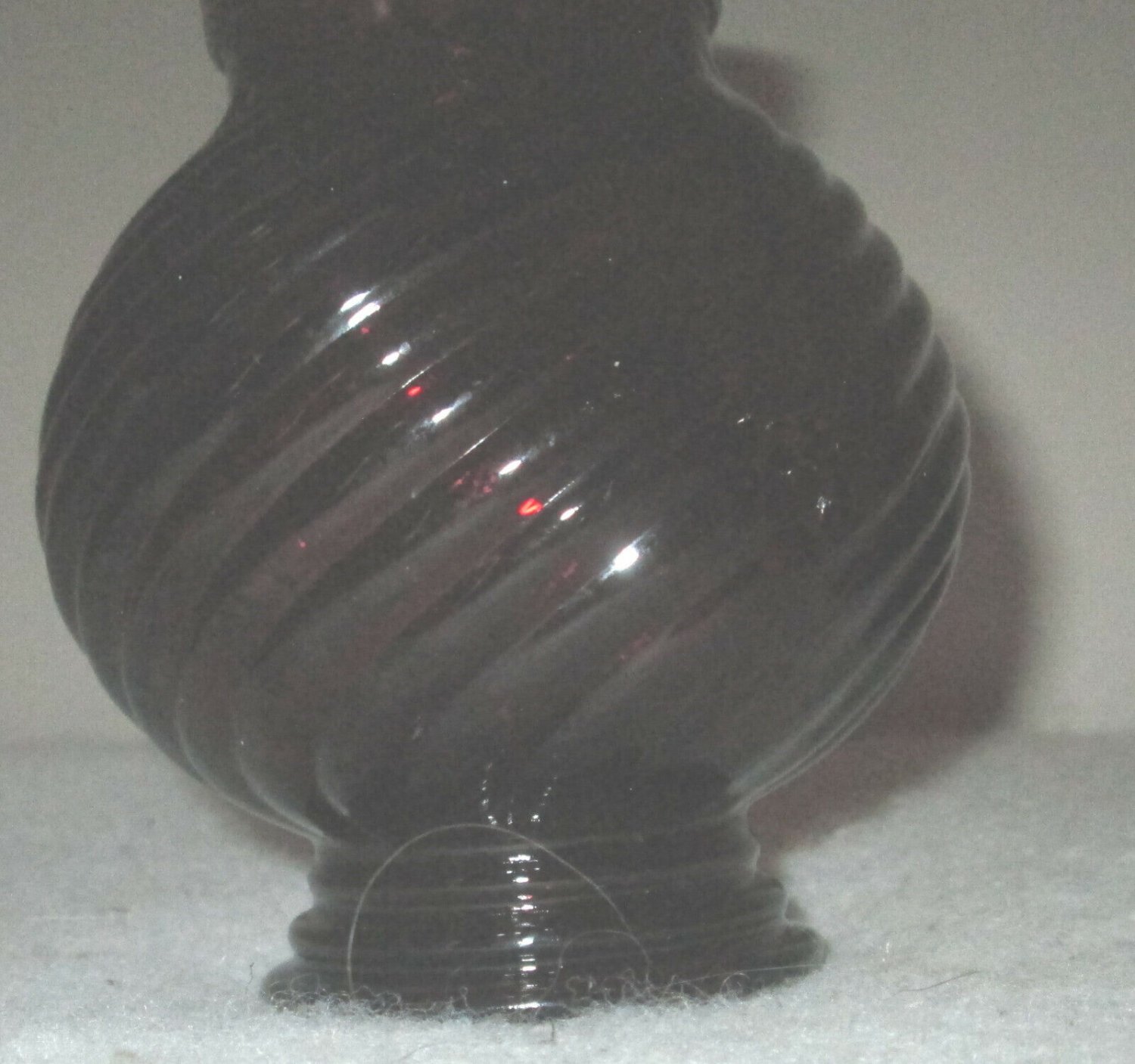 Avon SCENT OF ROSES 6 oz Container Collectible Glass Decanter 1970s  Candle
