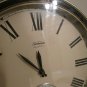 SUNBEAM QUARTZ ROUND CLOCK WITH SEPARATE SECONDS DIAL GOLD TONE MODEL 882