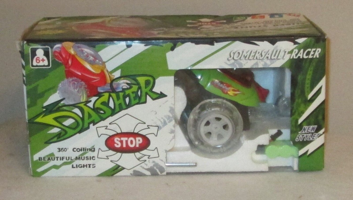 360 DEGREE COILING SOMERSAULT DASHER RACER REMOTE CONTROL # 999G-17B NEW IN BOX