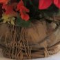Artificial Colorful Flowers Planter Woven Basket w/Handle Indoor House Plant
