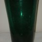 BAYEL SPECKLED CRYSTAL CRISTAL GREEN VASE FRANCE CENTERPIECE