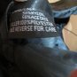 Men's SILVER BIKE Black Leather Motorcycle Moto Biker Vest W/Pockets Size L