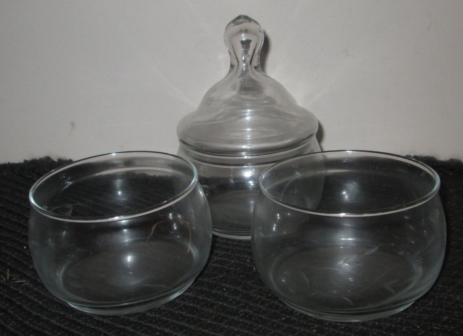 4 piece Princess House crystal Heritage candy dish #443 NIB
