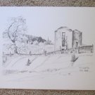 PENCIL SKETCH BY ROBERT W DYAS "ST. DONATUS"  IOWA
