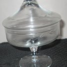Princess House Etched Crystal Heritage Footed Candy Dish With  Lid #430  NIB