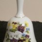 AYNSLEY PEMBROKE PORCELAIN DINNER BELL BUTTERFLY, PLUS UNMARKED BELL FLOWERS
