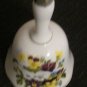 AYNSLEY PEMBROKE PORCELAIN DINNER BELL BUTTERFLY, PLUS UNMARKED BELL FLOWERS