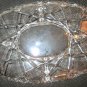 LEAD CRYSTAL OVAL RELISH TRAY DISH  CENTERPIECE