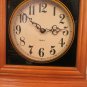 COUNTRY HOME Cottage Mantel Clock Quartz Movement Wood Case Brass Feet 19x14x5&acirc;��