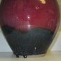 ASIAN CERAMIC DRIP GLAZED blue and red pottery VASE Signed
