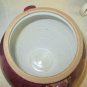 ASIAN CERAMIC DRIP GLAZED blue and red pottery VASE Signed