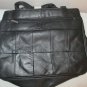 Cowhide Leather Waist Bag Travel Pack Handcrafted Black. 5 Pockets. Men or Women