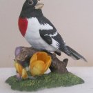 LENOX~Rose-Breasted Grosbeak Porcelain Garden Bird~1991