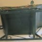 DOLL SLEIGH ALL METAL CHRISTMAS DECORATED ON SIDES