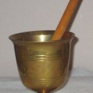 Handmade Turkish Brass Mortar & Pestle Footed