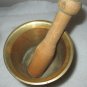 Handmade Turkish Brass Mortar & Pestle Footed