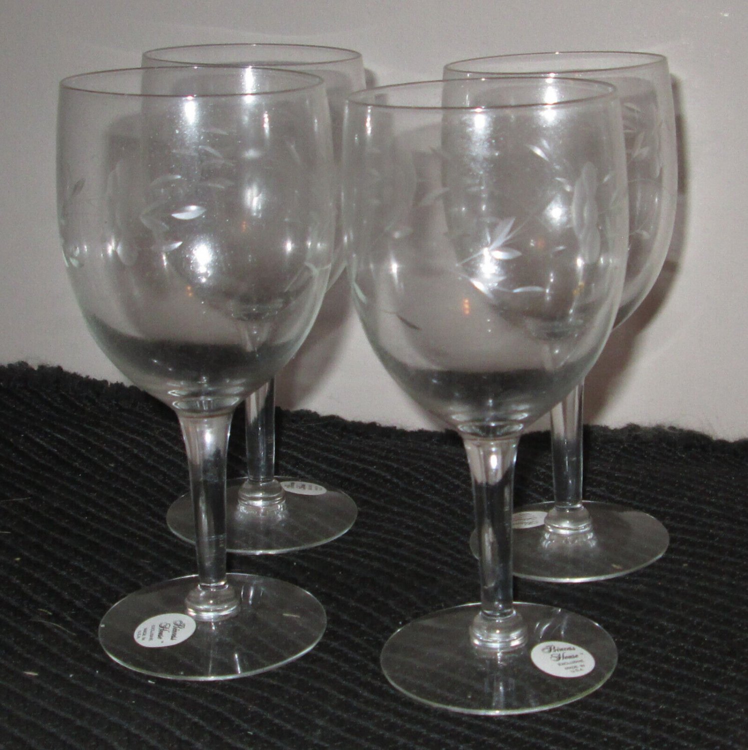 Princess House Heritage Crystal OLD FASHION Glasses 10 Oz Set of 4 #866 3.5"