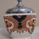 Royal Tudor Ware Barker Bros Egg Coddler, China Jam, Jelly Condiment Bowl & Lid