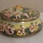 R. CAPODIMONTE LIDDED BOWL,   NUDE CHERUBS,
