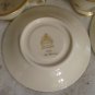 6 SETS OF PICKARD T-CUP & SAUCER HAND PAINTED  GOLD TRIM