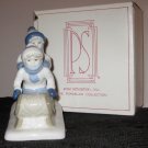 Paul Sebastian Children Sledding Porcelain Figurine 1992