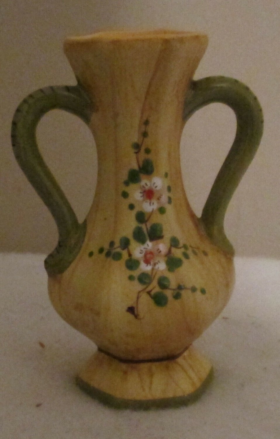 Fima Deruta Italian Pottery VASE HANDLES  CENTERPIECE