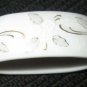 AK Kaiser Porcelain SIX  Napkin Rings Oval Raised Gold Floral W Germany