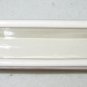 Roseland Napkin Holder 6" W Rose Gibson Genuine Stoneware White, Pink & Green