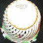 HAND PAINTED WEAVED LATTICE BASKET   SIGNED VALENCIA, SPAIN CENTERPIECE