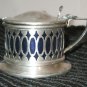 Sheffield Silver plate Sugar Salt Bowl & Tray    Centerpiece