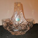 LAUSITZER, 24% LEAD CRYSTAL BASKET  CENTERPIECE