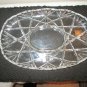 LAUSITZER, 24% LEAD CRYSTAL BASKET  CENTERPIECE