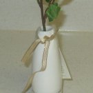 THE MARRIAGE VESSEL VASE WITH ARTIFICIAL RED ROSE SIGNED ROGER COLEMAN NEW