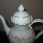 AK. Kaiser Porcelain Teapot / Coffee Pot, With Lid, Warmer Base  Gold Trim 40 oz