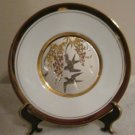 LAL Chokin Art Collection 24KT Gold Rim 6" Plate With Two large Birds Signed
