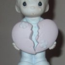 Precious Moments "This Too Shall Pass" #114014 Boy with broken Heart 1987