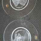 VAL ST LAMBERT ETCHINGS OF REMBRANDT & PP RUBENS  CENTERPIECE