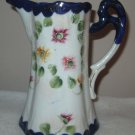 ANTIQUE NIPPON Hand Painted Floral Violet Gold Gilt Chocolate Tea Pot JE OH