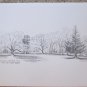 4 PENCIL SKETCHES BY ROBERT W DYAS " ISU CAMPUS IMAGES"  IOWA