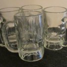 4 Pieces Beer/ Rootbeer mug, Thick glass 8 oz