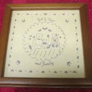 TED E. BEAR AND FAMILY FRAMED PICTURE