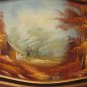OIL ON CANVAS, CABIN BY THE RIVER WOODS LANDSCAPE, SIGNED T. WILSON, 11.5" X 15"