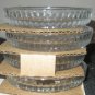 Princess House #899 Lead Crystal Christmas Coasters 4 Coasters per set   NIB