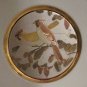 LAL Chokin Art Collection 24KT Gold Rim 6" Plate With two Birds Signed
