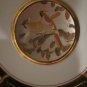 LAL Chokin Art Collection 24KT Gold Rim 6" Plate With two Birds Signed